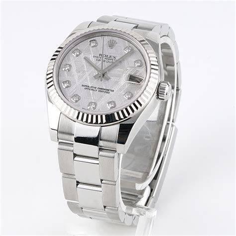 rolex datejust 31mm meteorite|Rolex meteorite dial model.